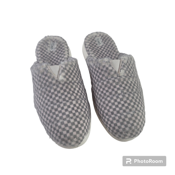 Toms Shoes - Toms Alpargata Mallow Mule  Gray/White  Women's SZ 8 Slippers
